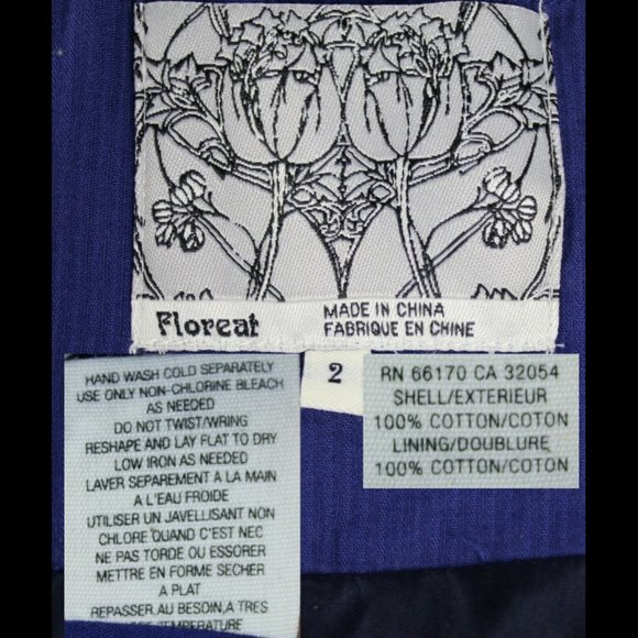 Anthropologie Blue Fairy Cake Dress By Floreat Size 2 - Picture 13 of 13